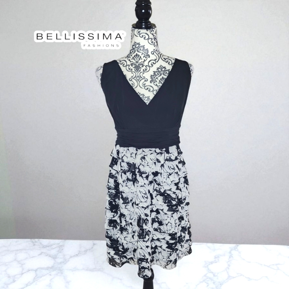 BELLISSIMA Black & White Cocktail Dress - 16
